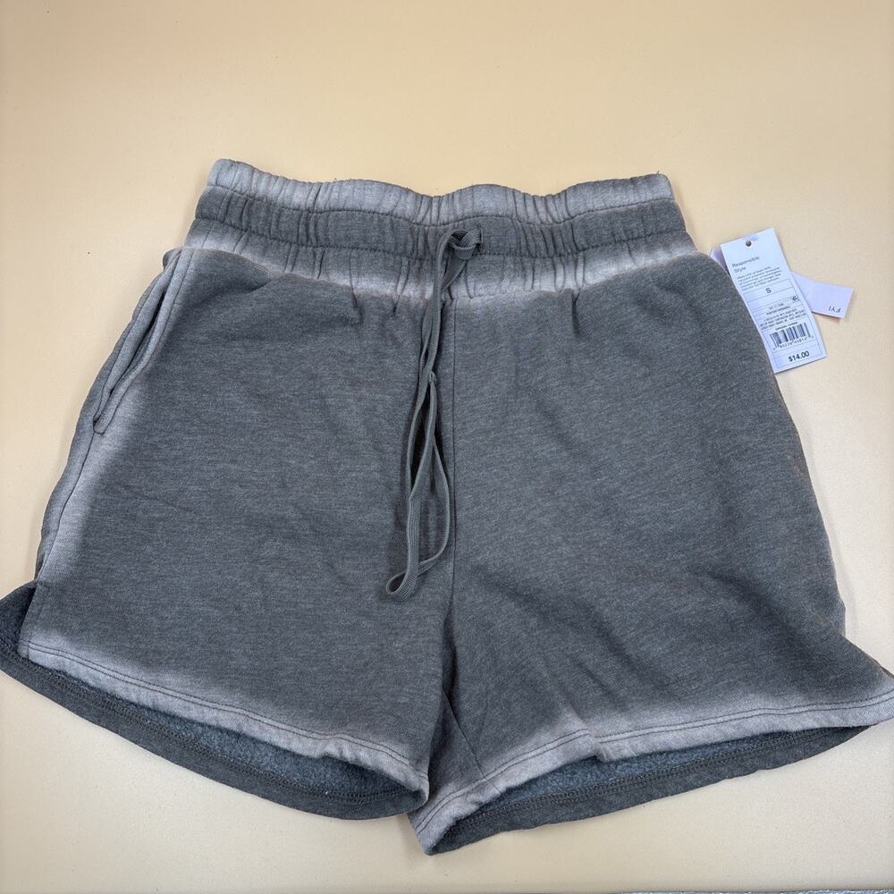 Wild Fable Women's Shorts, Small, Pewter/Tar Drawstring Waist Lounge Casual